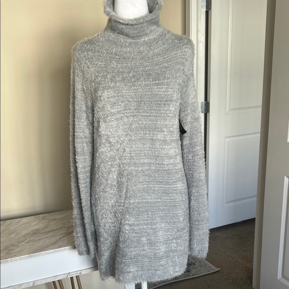 Aerie Cozy Gray Turtleneck dress